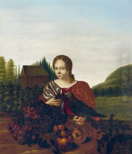 Portrait of a woman, probably a self-portrait Portrait of a woman, probably a self-portrait