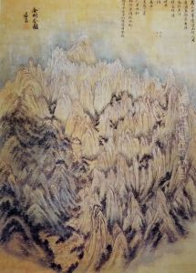 General view of Mt. Geumgangsan by Jeong Seon