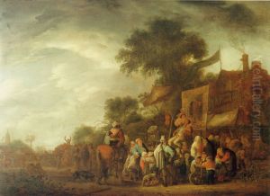 A Quack at a Village Fair by Isaac Van Ostade