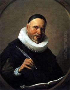 Bildnis des Geschichtsschreibers Pieter Christiaansz. de Bor by Frans Hals