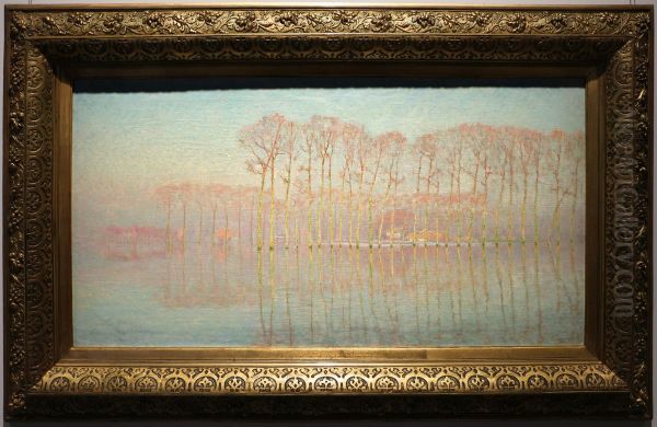 Trees along the Lys - view 1
