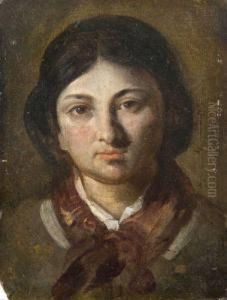 Portrait Presume De Madame Charlet by Nicolas Toussaint Charlet