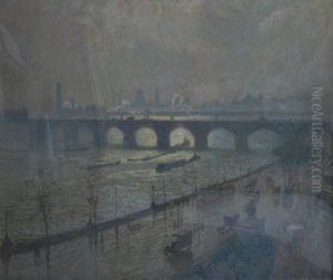 Waterloo Bridge, sun and rain by Emile Claus