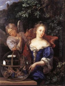 Dame peinzend over het leven en lijden van Christus by Eglon van der Neer