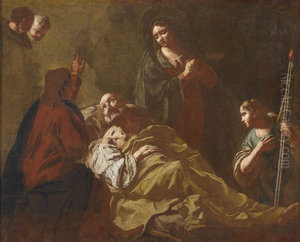 Death of Saint Joseph by Giovanni Battista Piazzetta