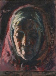 ,,Vana naise pea" by Ants Laikmaa
