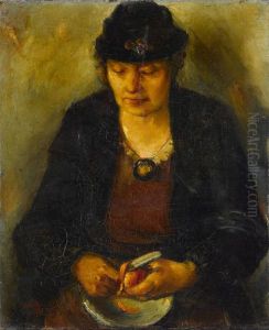 ,,Ounakoorija (Aino Bachi ema portree)" by Kaarel Liimand