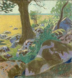 ,,Maastik kividega" by Oskar Kallis