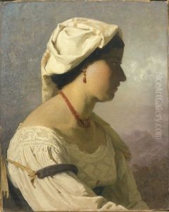 Portrait of an Italian woman by Johann Koler