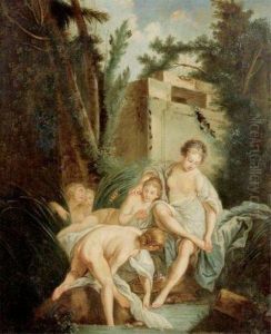 Nymphes Au Bain by Jacques Charlier