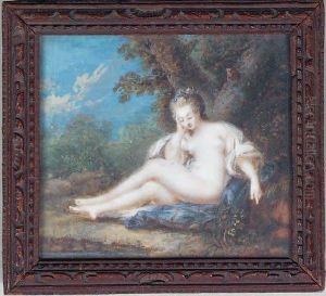 Femme Nue Dans Un Paysage by Jacques Charlier