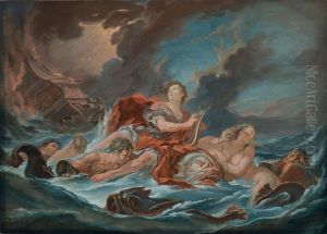 Arion Sauve Par Le Dauphin, D'apres Francois Boucher by Jacques Charlier