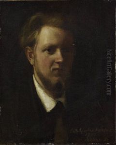 ,,Autoportree" by Eduard Karl Franz von Gebhardt