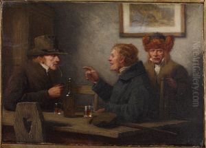 ,,Talupojad kortsis" by Oskar Hoffmann