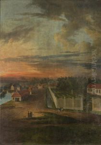 ,,Maastik (Poltsamaa vaade Aurora pargiga)"