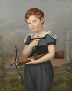 Portrat Oskar van Herzseele als Knabe by Caroline Bardua