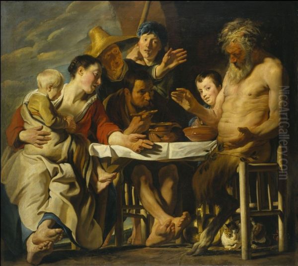 Fable of the satyr and the peasant - view 1