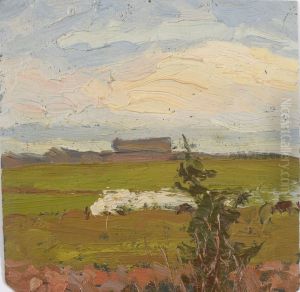 ,,Maastik. Visand" by Oskar Hoffmann