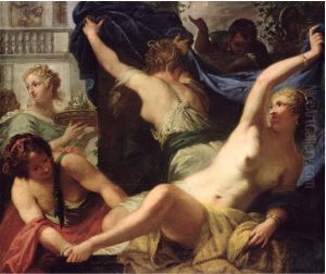 Bathsheba at her bath by Pietro Liberi