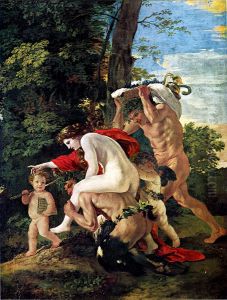 Bacchic Scene by Nicolas Poussin
