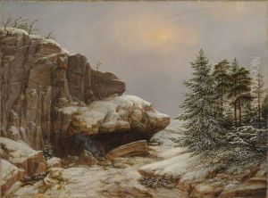 ,,Talvemaastik" by August Matthias Hagen