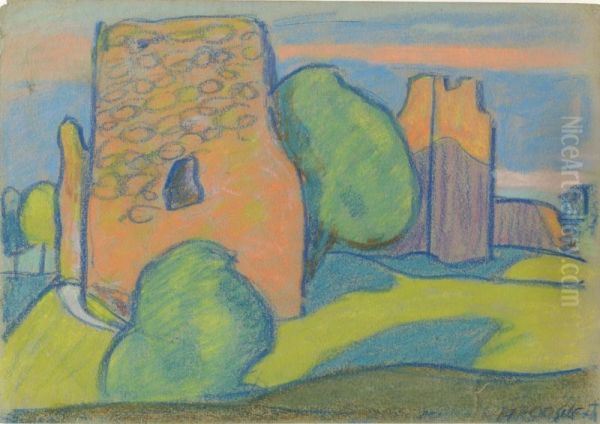 ,,Vaade varemetele (Paide ordulinnus?)" - view 1