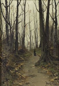 ,,Metsamaastik. Sugisene mets" by Julius Sergius von Klever