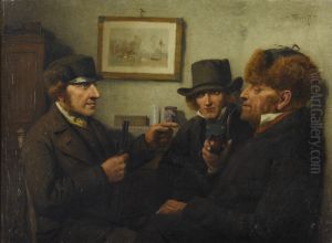 ,,Keskustelu" by Oskar Hoffmann