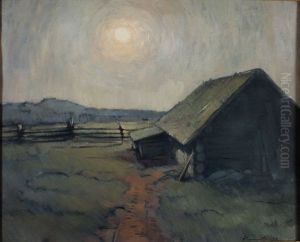 ,,Maastik kuuvalgel I" by Nikolai Kummits