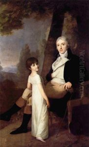 Der Leipziger Kaufherr Jaques Ferdinand Dufour-Feronce mit seiner Tochter Constance Aimee
