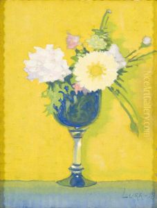 ,,Lilled sinises pokaalis" by Herbert Lukk