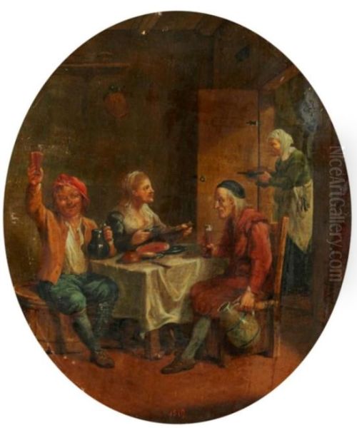 Farmers at the table - view 1