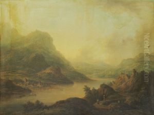 Flusslandschaft by Christian Georg Schutz