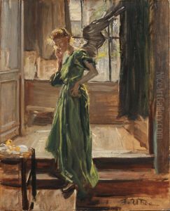 Lunch break by Fritz von Uhde