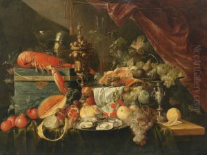 Sumptuous Still Life (c. 1650) by Jan Davidsz. De Heem