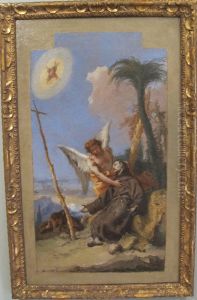 Saint Francis Receiving the Stigmata by Giovanni Battista Tiepolo