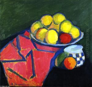 Stillleben mit Apfeln (Jawlensky) by Alexei Jawlensky