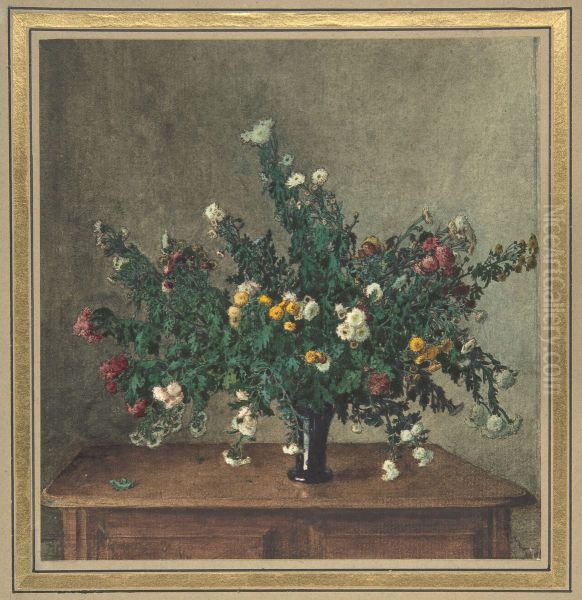 Bouquet of Small Chrysanthemums - view 1