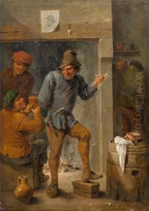 Men Smoking and Drinking in a Tavern by David Teniers the Younger