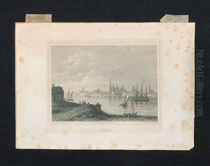 Zicht op de stad en de rede van Antwerpen vanuit het Vlaams Hoofd (Linkeroever) Zicht op de stad en de rede van Antwerpen vanuit het Vlaams Hoofd (Linkeroever)