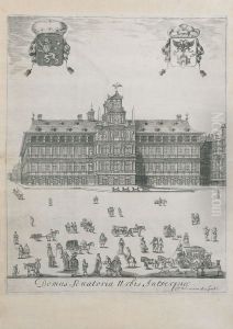 Het Stadhuis van Antwerpen by Hendrik Udemans