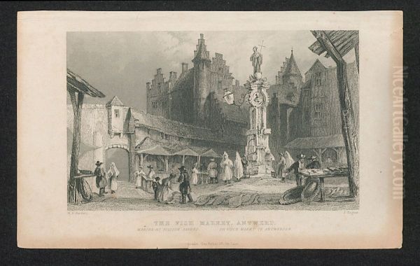 De visch markt te Antwerpen. - view 1