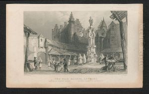 De visch markt te Antwerpen.