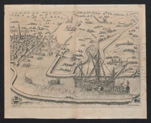 Zicht op de Schelde en Antwerpen vanuit Austruweel (nu Oosterweel) by Print Room of the University of Antwerp