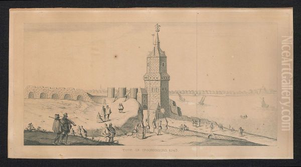 De Kronenburgtoren te Antwerpen in 1543 - view 1