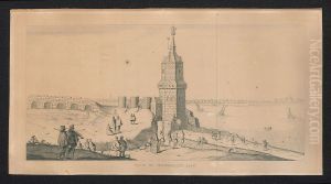 De Kronenburgtoren te Antwerpen in 1543 by Print Room of the University of Antwerp
