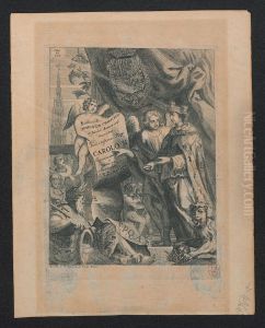 Allegorische voorstelling voor het Antwerpse jubileum gericht aan Karel II van Spanje Allegorische voorstelling voor het Antwerpse jubileum gericht aan Karel II van Spanje