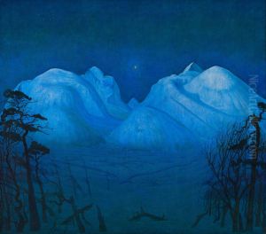 Winter Night in the Mountains