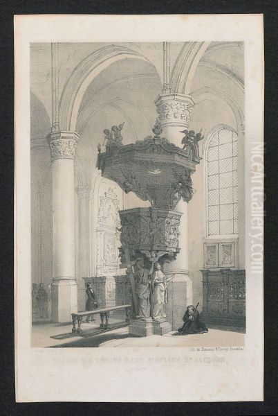 De preekstoel van de Sint-Jacobskerk, Antwerpen - view 1