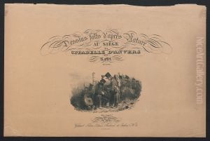 Een groep soldaten by Auguste Raffet